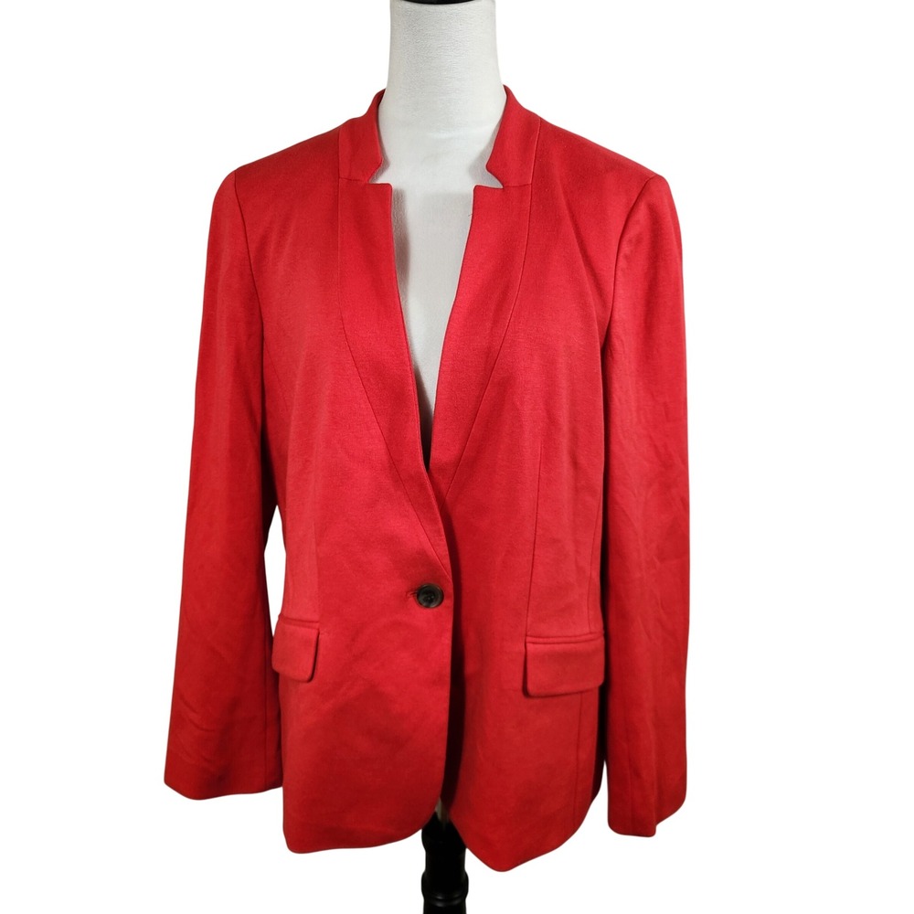 Talbots Jacket Womens Sz 16 Red Aberdeen Blazer Old Money Heritage Academia NWT